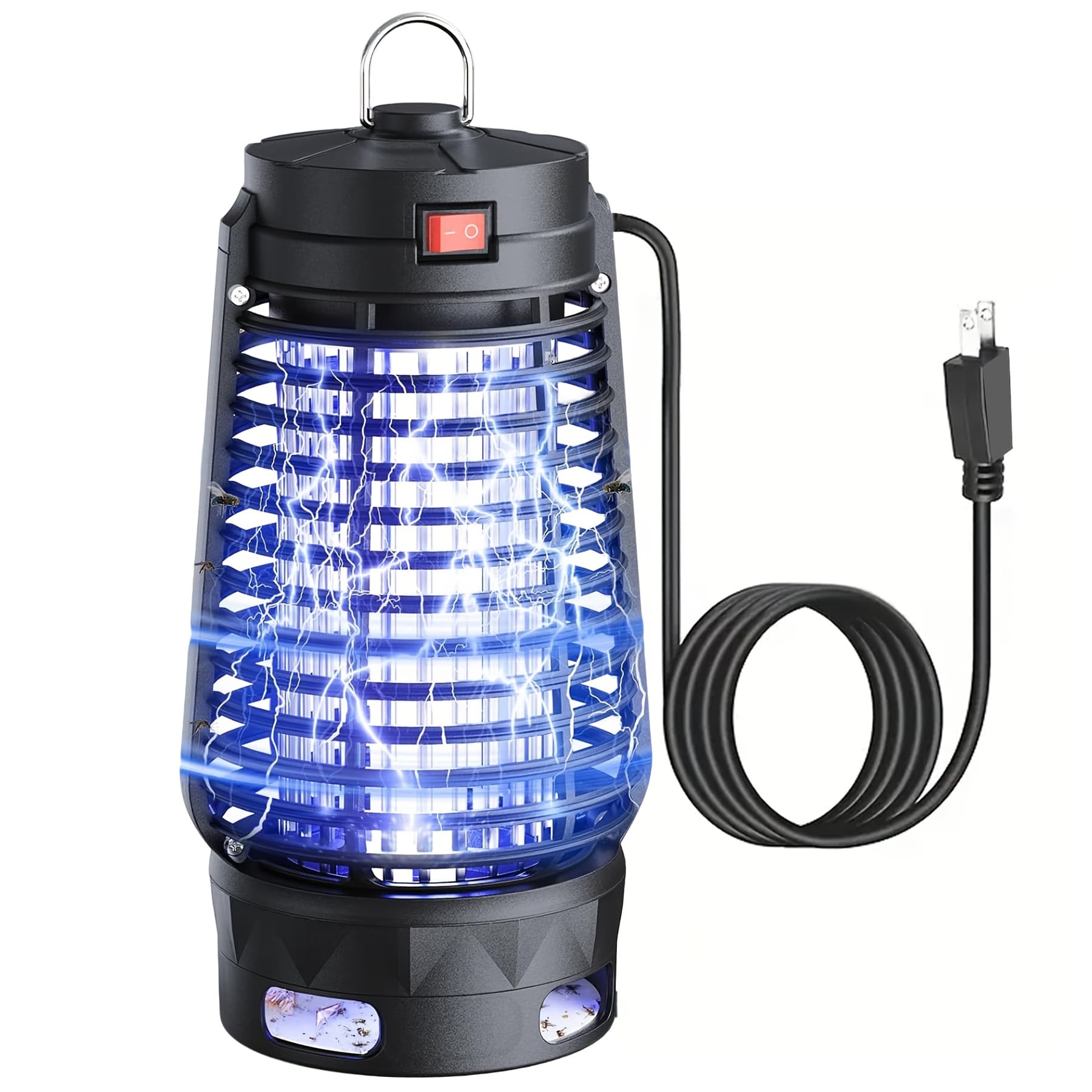 TEMU [ Zapper Fly Trap] Bug Zapper, Zapper Fly Trap Killer Lamp Electronic Bug Zapper - And Fly Trap For Home, Abs Plastic Outer
