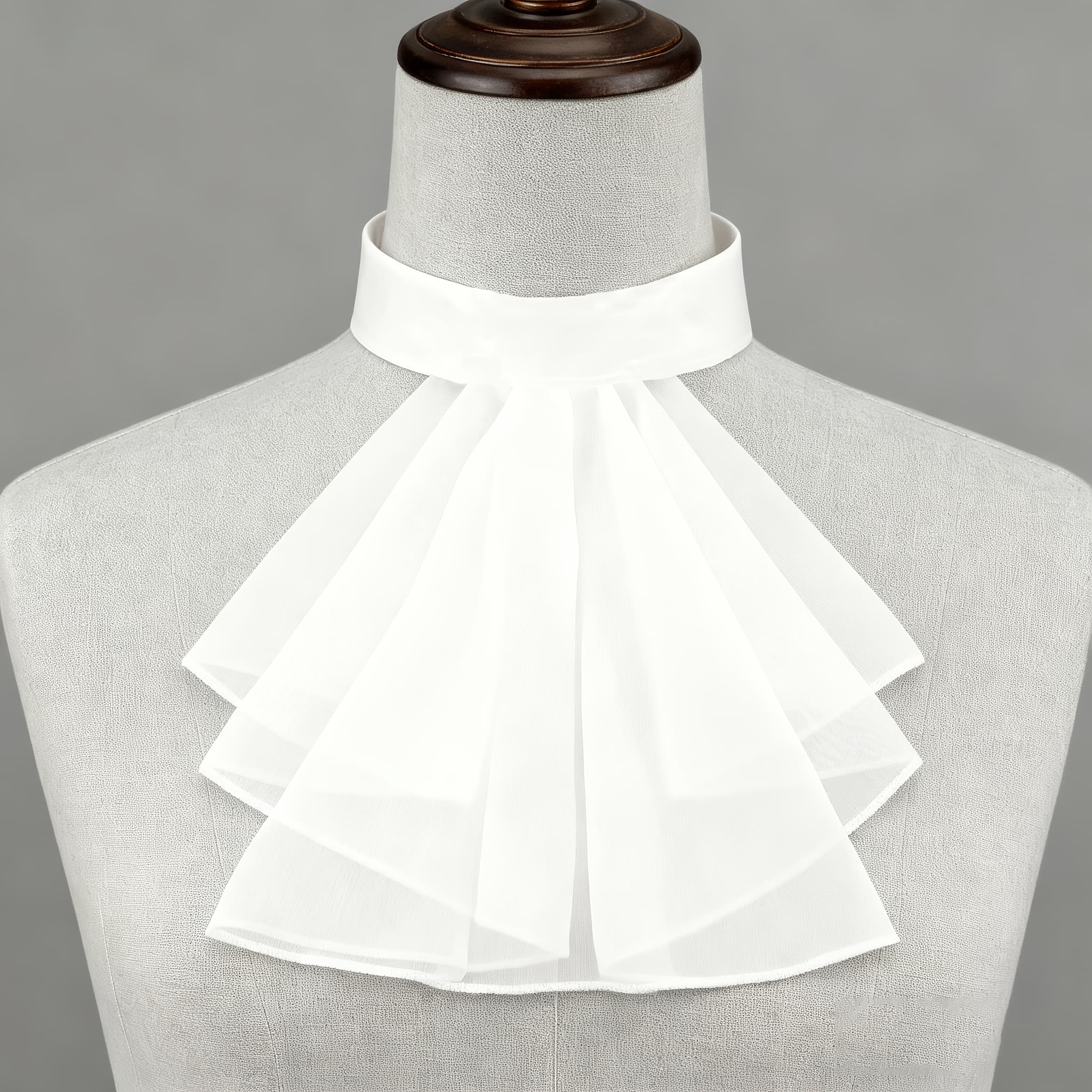 TEMU 1pc Vintage Court Ruff Collar Fake Neckline Renaissance Style Shirt Collar With Ruffles And Gathered