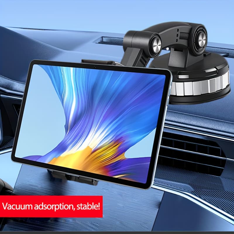 TEMU Large Clamp Car Phone/tablet Holder 2 In 1 For 4-13 Inch Phone/tablet For Trucks And Cars