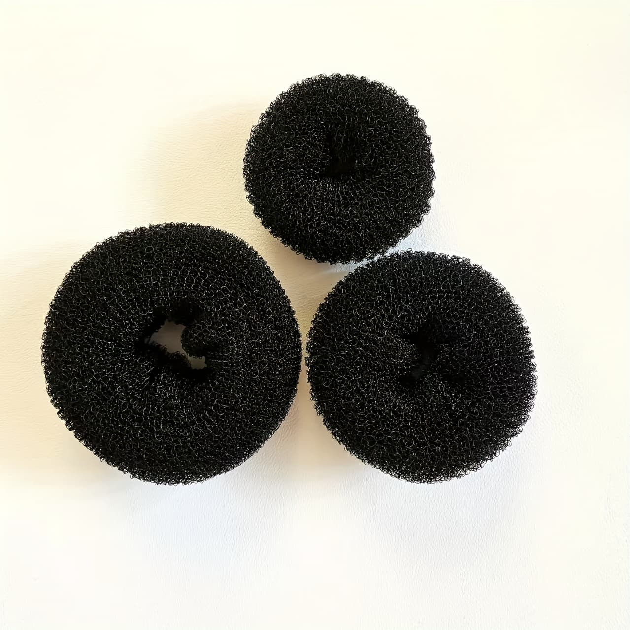 TEMU 3pcs Hair Bun Maker, Donut Hair Roller, Unscented, For Women, Normal Hair Style, Relaxed-textured-hair, Diy Tool