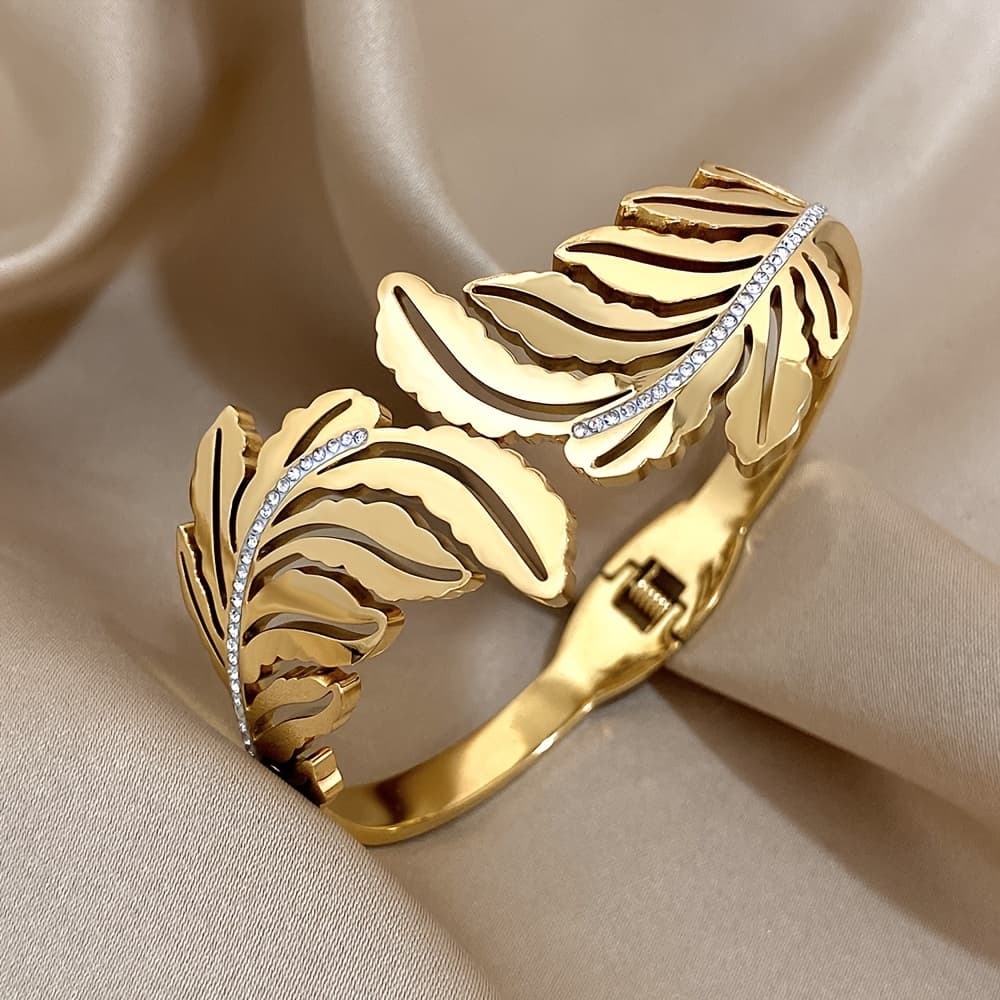 TEMU Stainelss Stainless Steel Bangle Bracelet,luxury Bangle Bracelet Jewelry