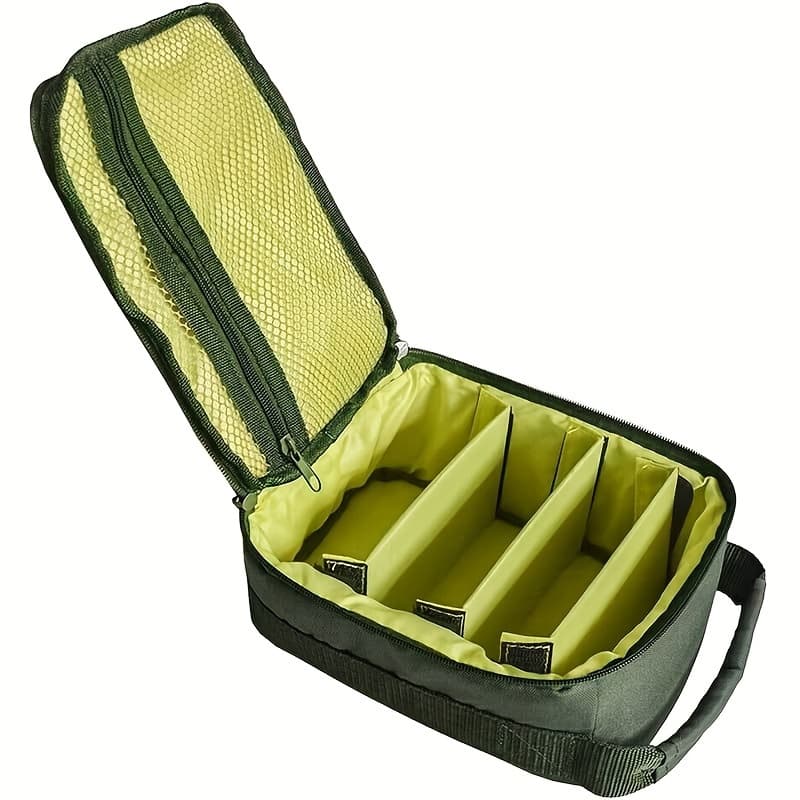 TEMU 1pc Gear Bag, With Zipper Closure, Multi-compartments And Mesh Pockets - Durable Fabric For Hiking, Camping, Outdoor Activities, Camping Additions, Easy , Sturdy Construction