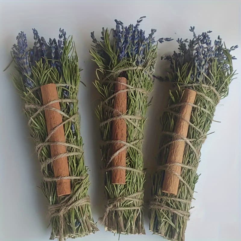 TEMU Natural Sticks: Rosemary, Lavender + Cinnamon - Rich Scent, Perfect For Home And Office Decoration, Ideal Holiday Gift