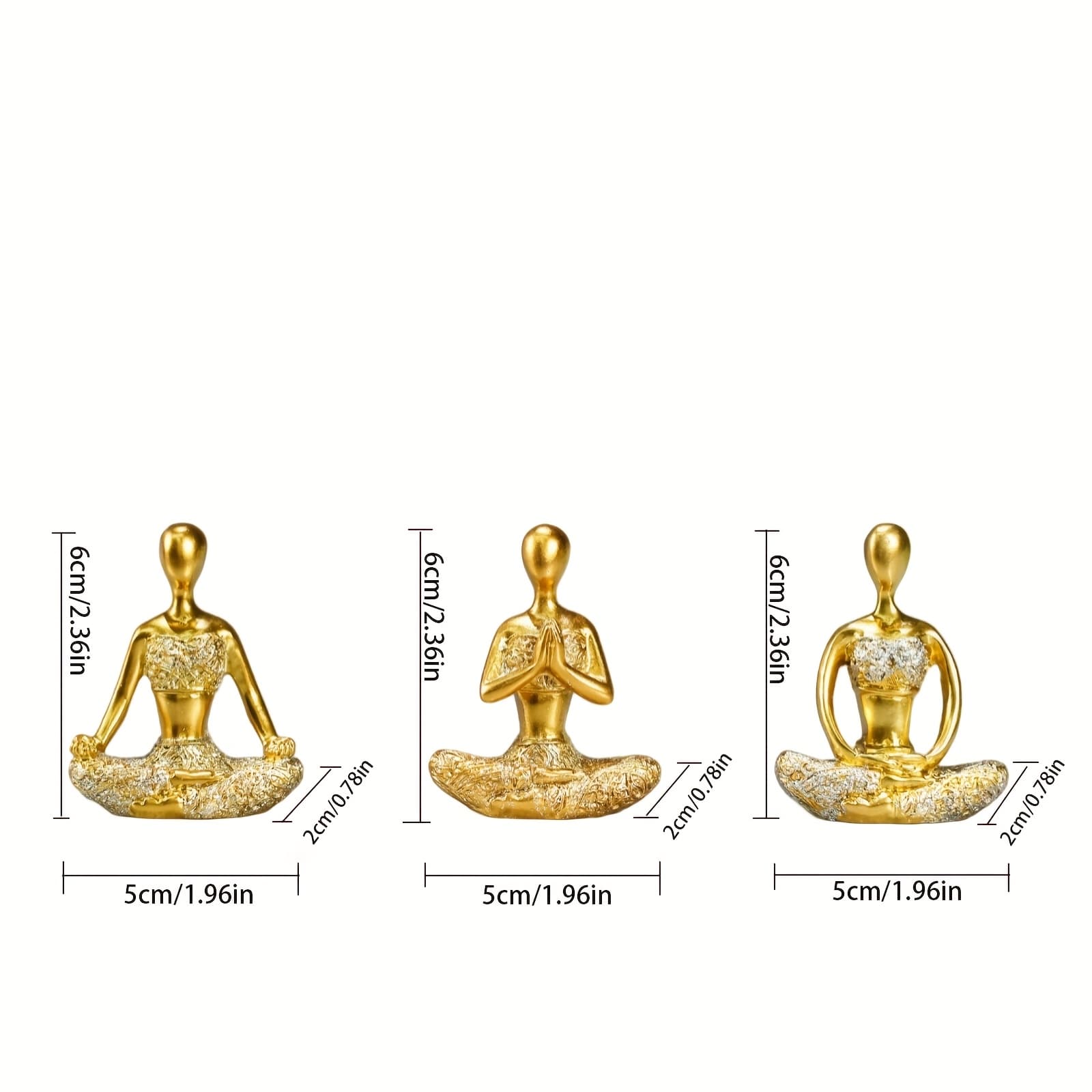 TEMU 1 Set Abstract Yoga Ornament Counterpiece Room Office Decoration