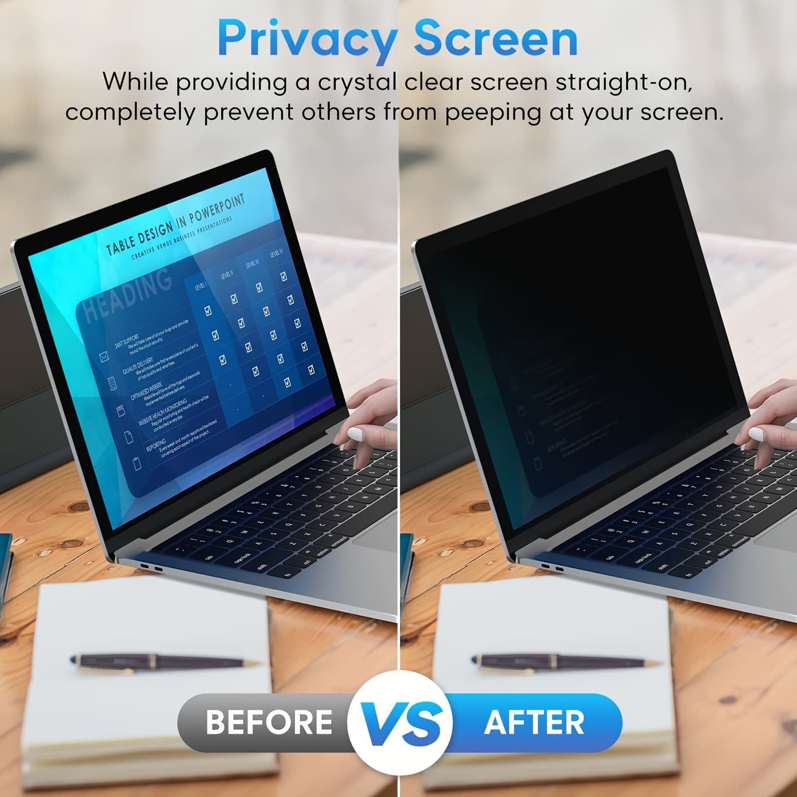 TEMU 1-pack 14.2-inch Privacy Screen Protector - Anti-blue Light, , 30° Privacy Filter, Compatible With M1/m2/m3 Models (2021-2023) A2992, Designed For Long- Computer Users.
