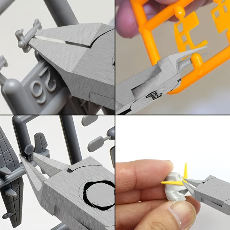 TEMU 5" Ultra-thin Single Edge Flush Cutter Diagonal Pliers, Sharp & Wear-resistant Wire Cutters For Plastic Cable Ties, Electrician Repair, Diy Gundam Model Assembly Hand Tool