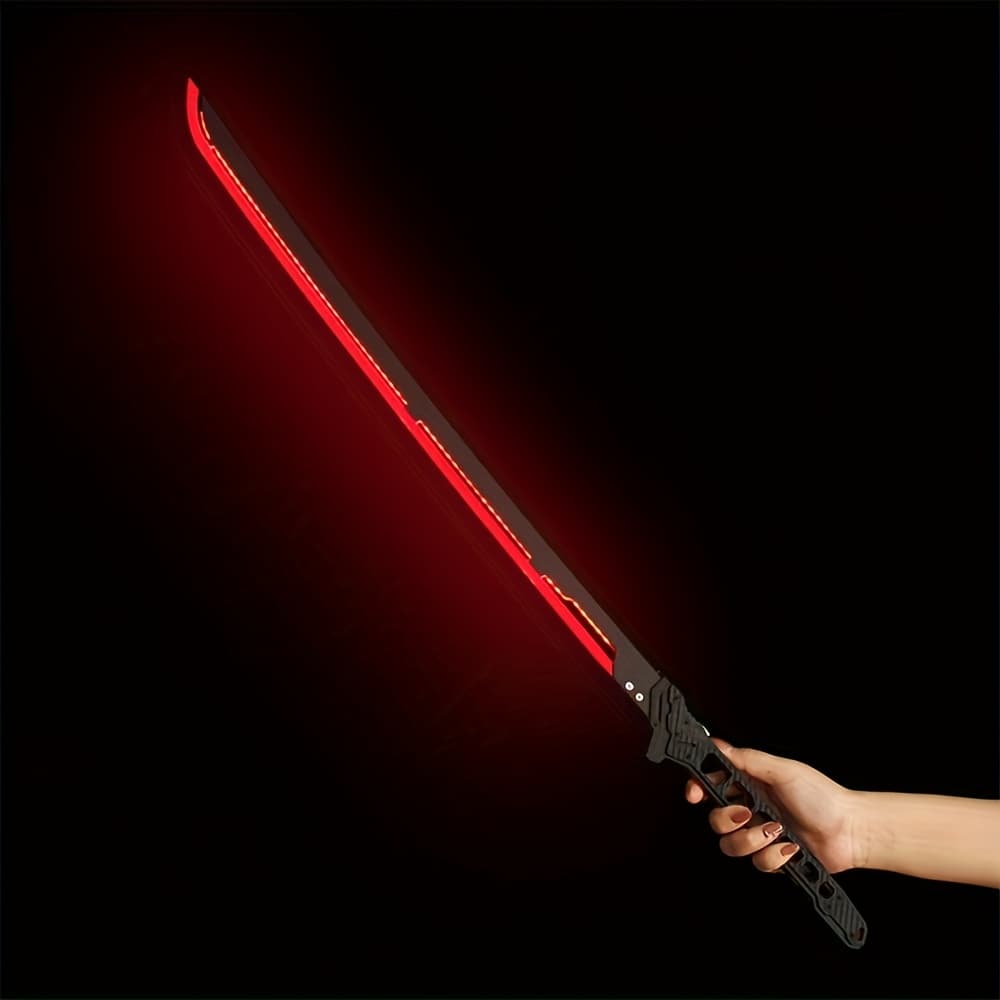 TEMU (80 Cm/31.49 Inch) 1:1 Science Fiction Cyberpunk Luminous Thermal Katana Large Acrylic Knife Model, Halloween Masquerade Party Cosplay Prop And Cosplay Peripheral Gifts For Adult