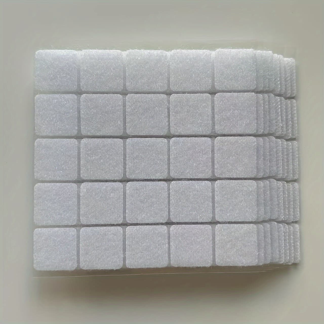 TEMU 100 Pairs 0.79in Square Heavy Duty Self Adhesive Dots, Reusable, And Durable Sticky Back Glue Fasteners For Home, Office, School, And Projects - White, Nylon Tape, Teacher Supplies
