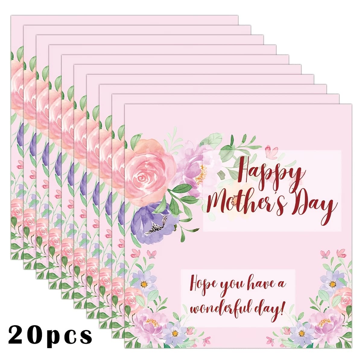 TEMU 10/20pcs Chocolate Bar Wrapper Floral Stickers, Including "happy " And " A ", Ideal For Greeting Cards, Gift Wrapping, Party Decorations, Diy Crafts And Packaging Materials