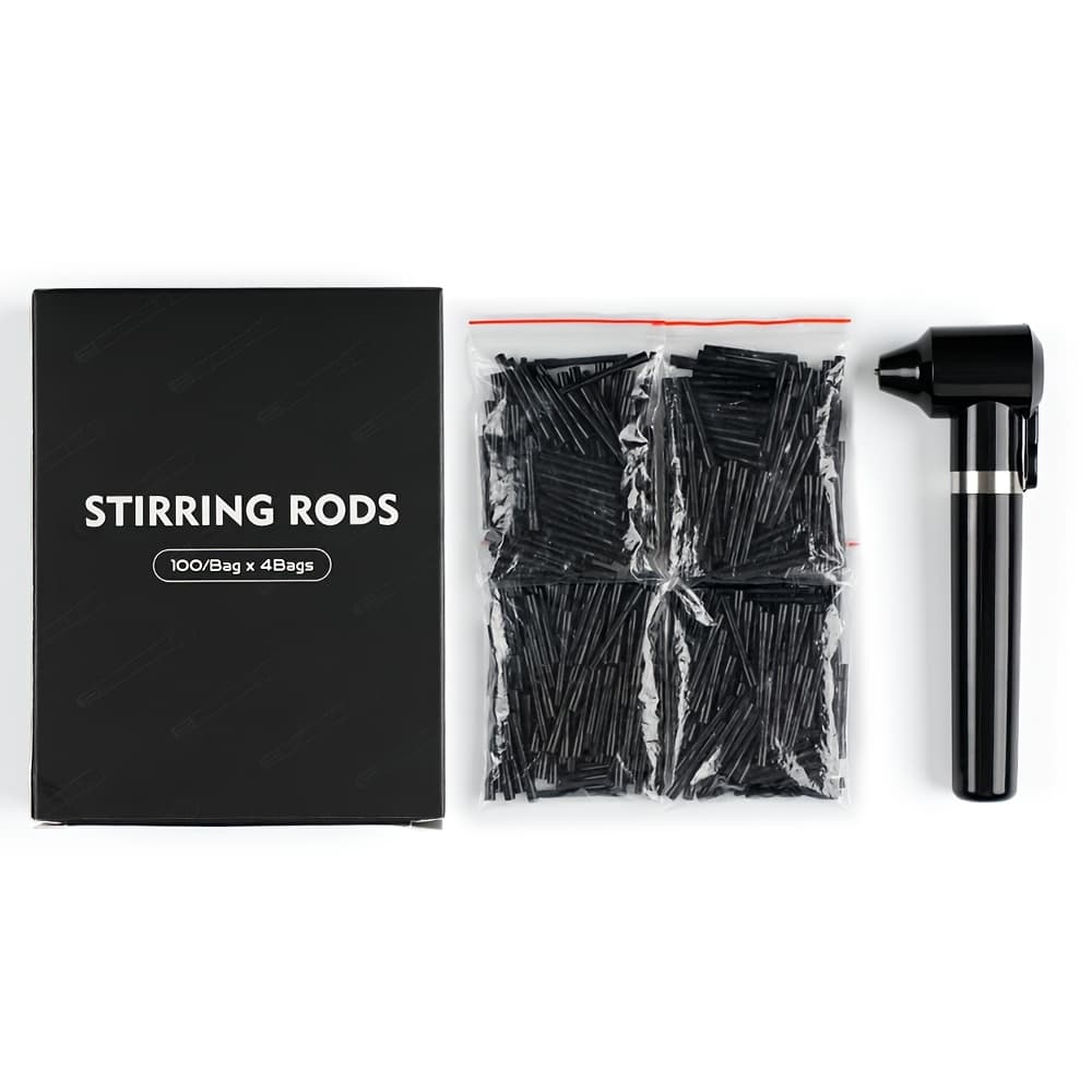 TEMU 1 Set Tattoo Ink Mixer, Ink Mixer Agitator Machine, With 400pcs Mixing Sticks, Dye Sticks, Permanent Makeup Tools, Prevent From Depositing For A Long Time, Tattoo Accessories Supplies