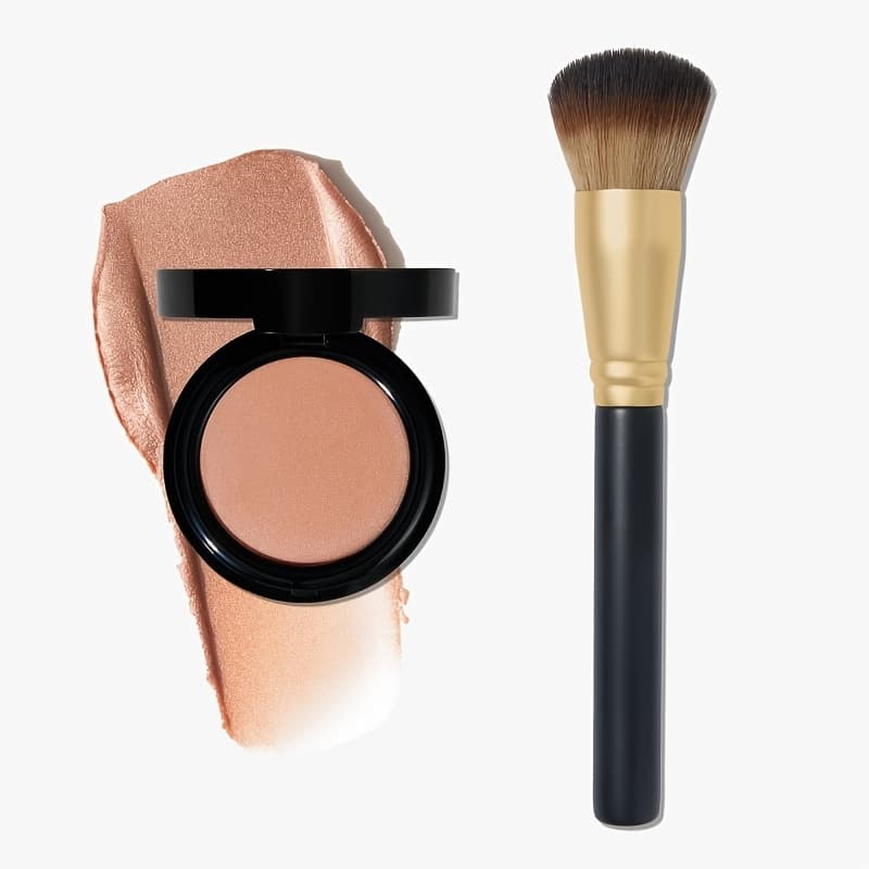 TEMU New Balm Starter Kit |cream Blush|- Balm & Brush - Nice-n-natural - Hydrating Weightless Beauty Balm For Face & Lips