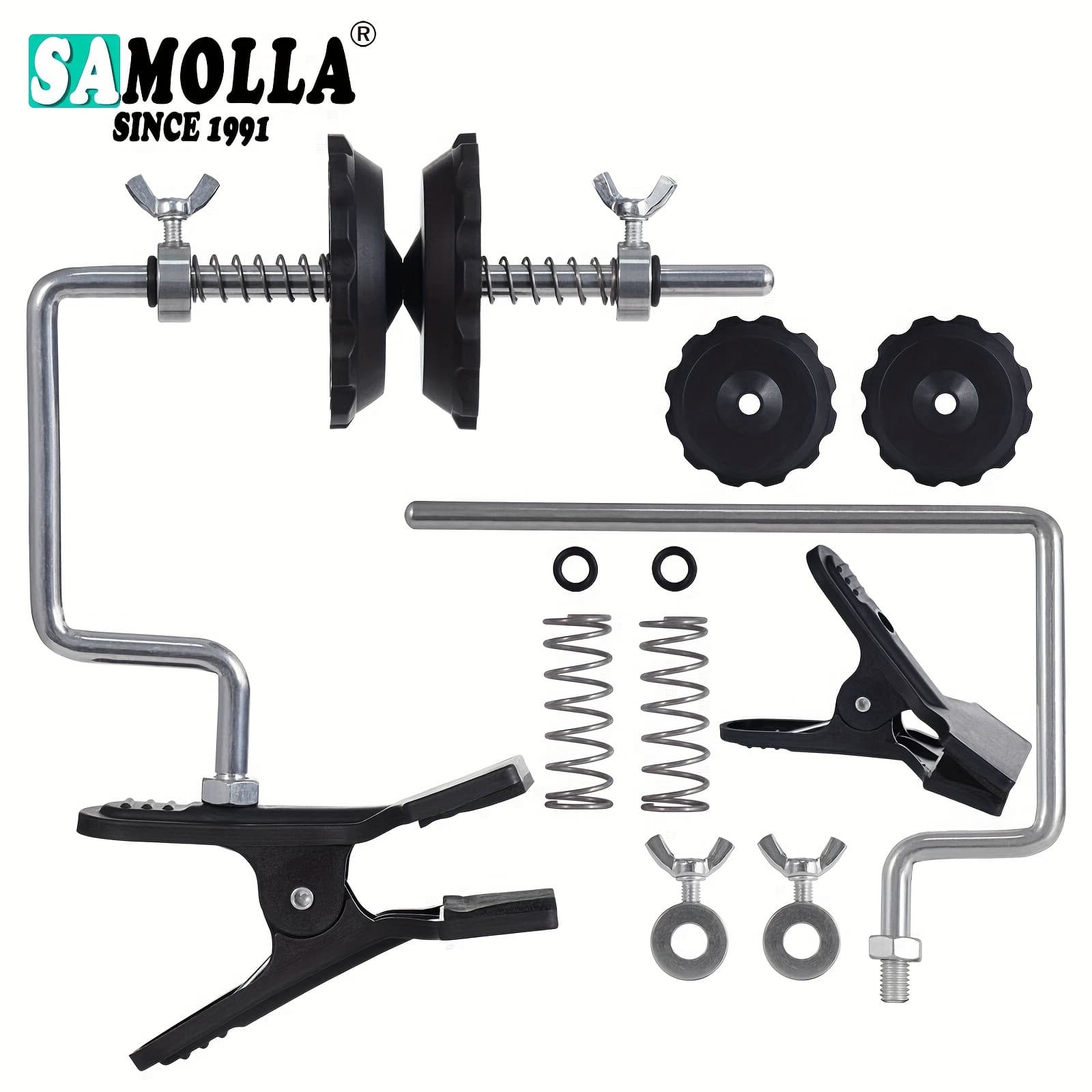 TEMU Samolla Stainless Steel Fishing Line Winder - Extended Spooling System For Baitcasting & Spinning Reels, Portable &