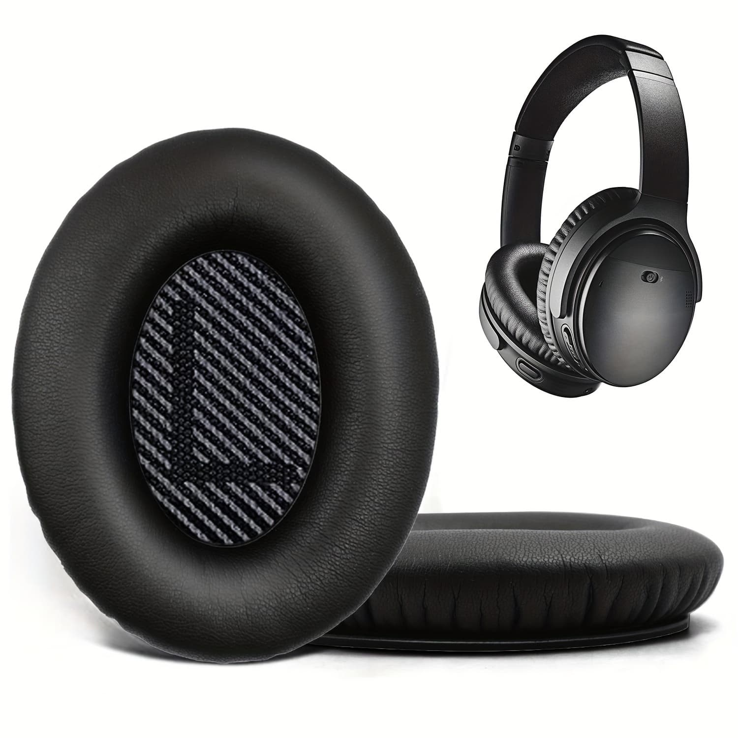 TEMU Ear Cushions Designed To Replace On For , 35 Ii, 15, And 25 Models, Featuring High-density Memory Foam And Soft Faux Leather For Noise Isolation