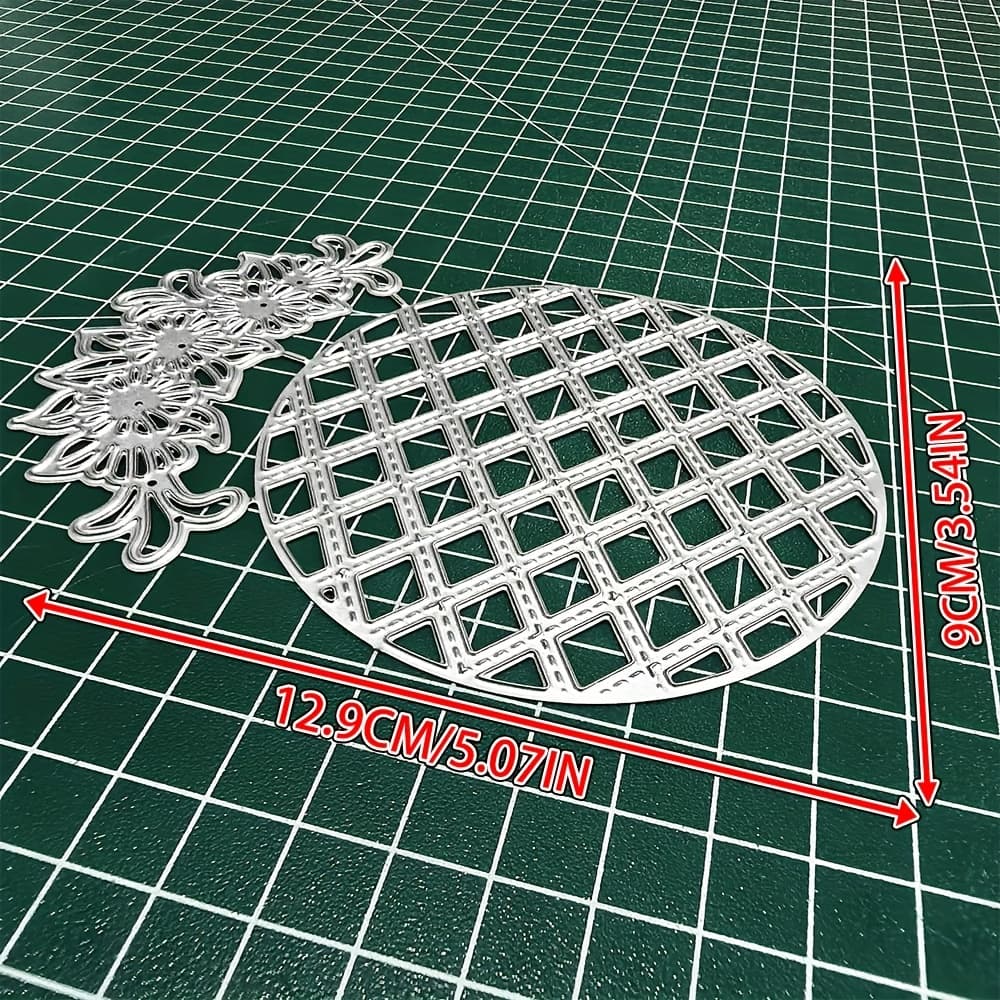 TEMU 1 Piece Of Round Lace Metal Cutting Dies, Perfect For Scrapbooking And Embossing Stencils, Ideal For Handmade Greeting Cards And Gift Card Making Tools.