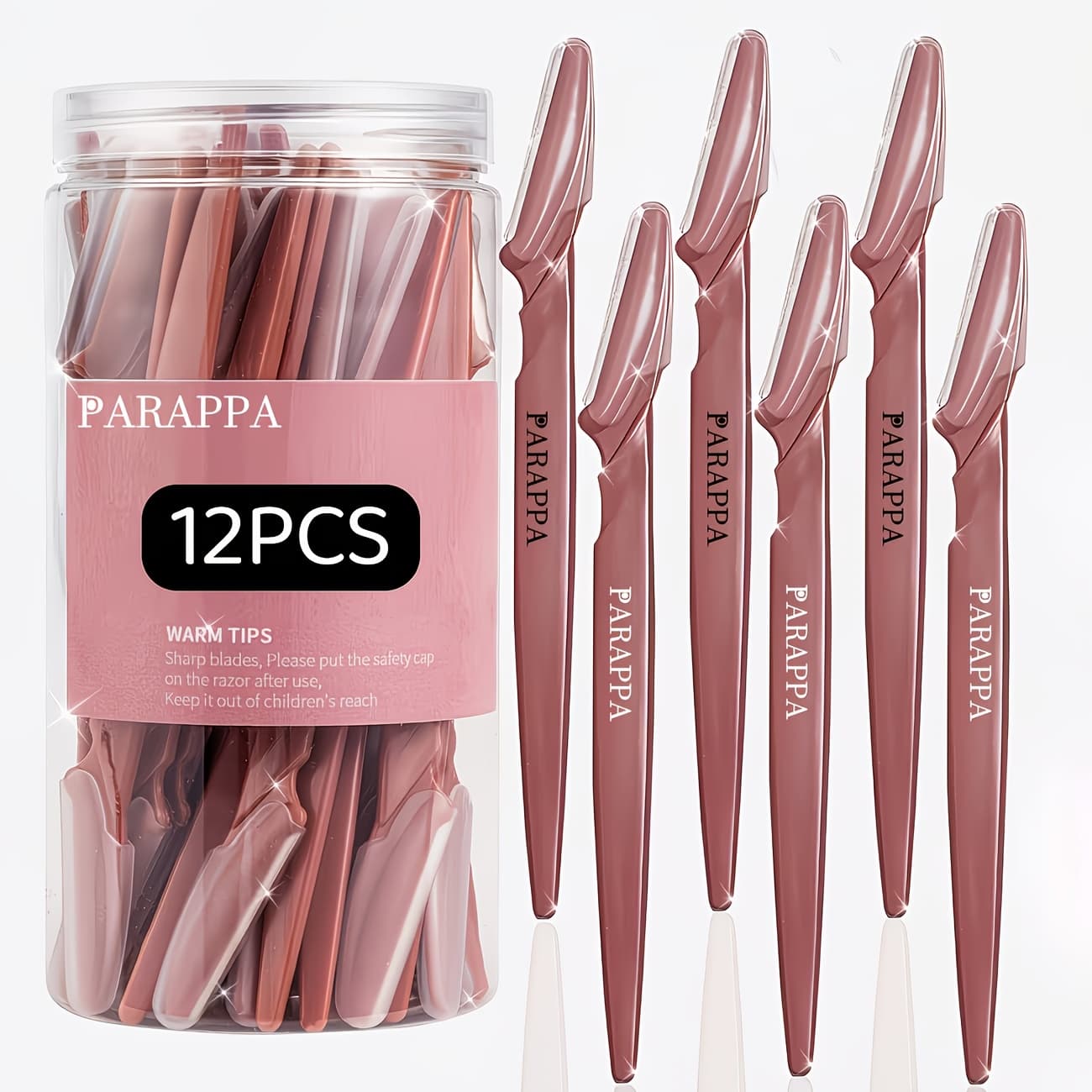 TEMU 12pcs Eyebrow Razors Face Hair Removal, Precision Eyebrow Razor With & 5 , Dermaplaning Tool For , Reusable Eyebrow Trimmer For , Facial Shaving[:8]