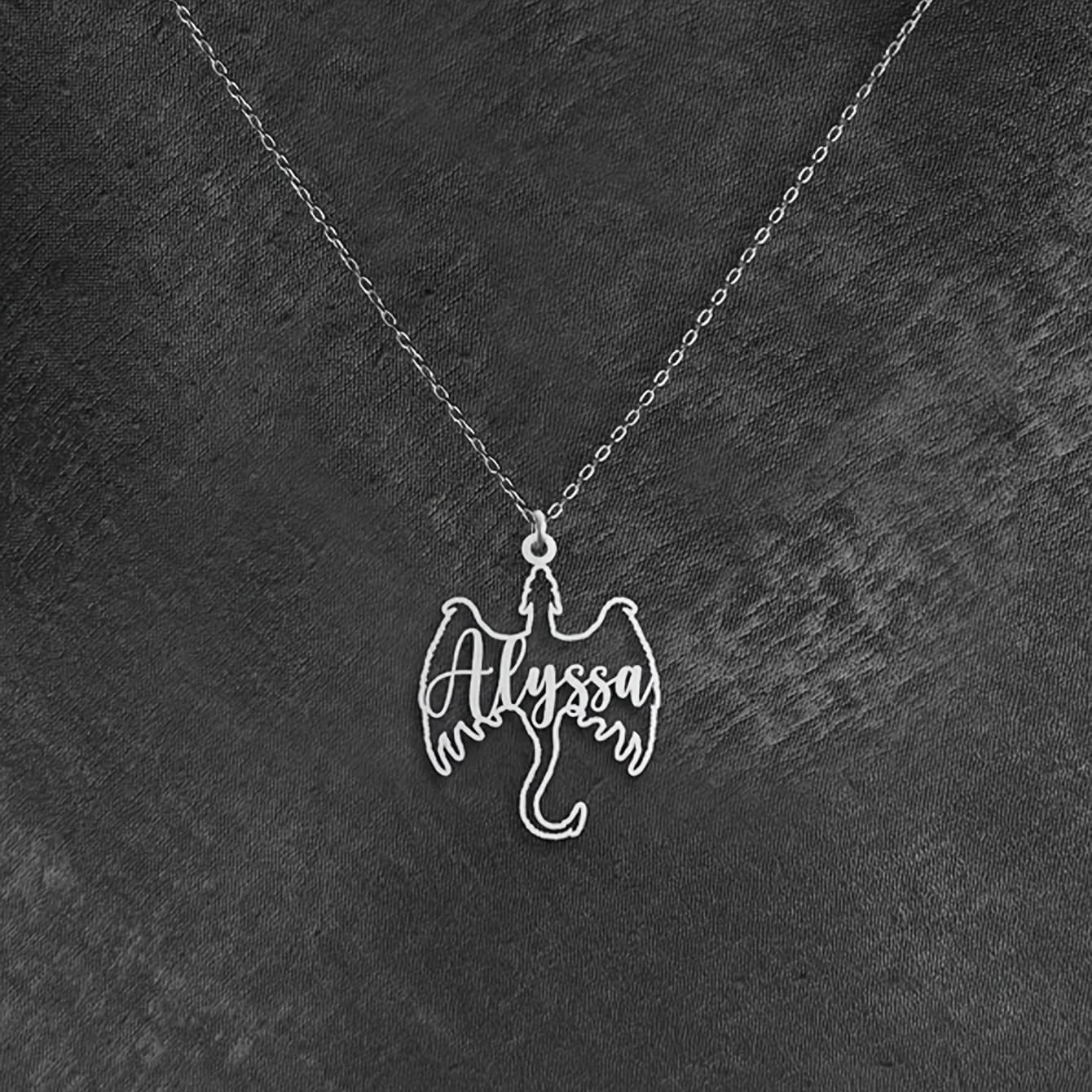 TEMU Personalized Stainless Pendant Necklace Customized For Dragon Enthusiasts, A Unique And Jewelry Talisman Gift