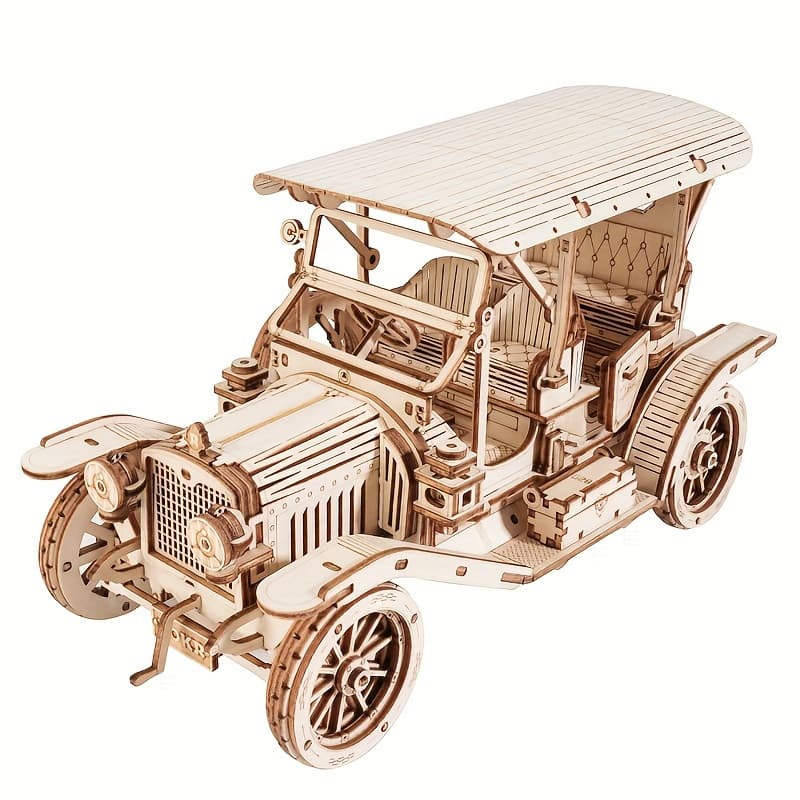 TEMU 3d Puzzle Diy Wooden Toy Car Model For Child Adult Birthday Halloween Christmas Gifts