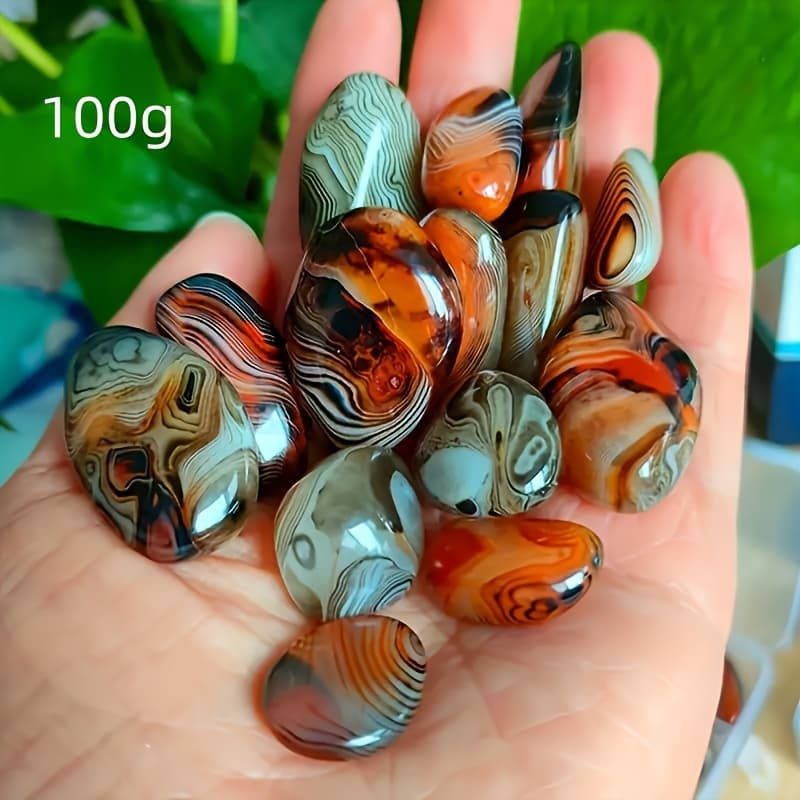 TEMU 100 Grams Of Unique Natural Agate, Patterns, Home Decor, Flower Pots And Aquarium Decorations, Jewelry Making Supplies, Perfect Gifts For , Christmas Gifts, Home Decor | Polished Stones