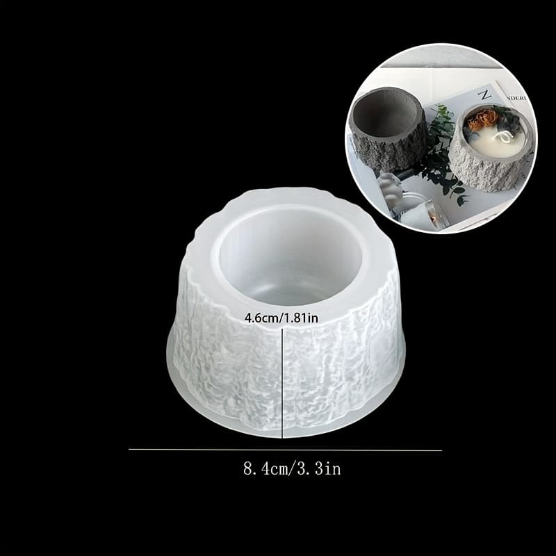 TEMU Silicone Mould For Stump Planters And Storage Jars Resin Silicone Moulds Clay Moulds Epoxy Resin Moulds Diy Resin Silicone Moulds For Jewellery Making Home Decor Christmas Gifts