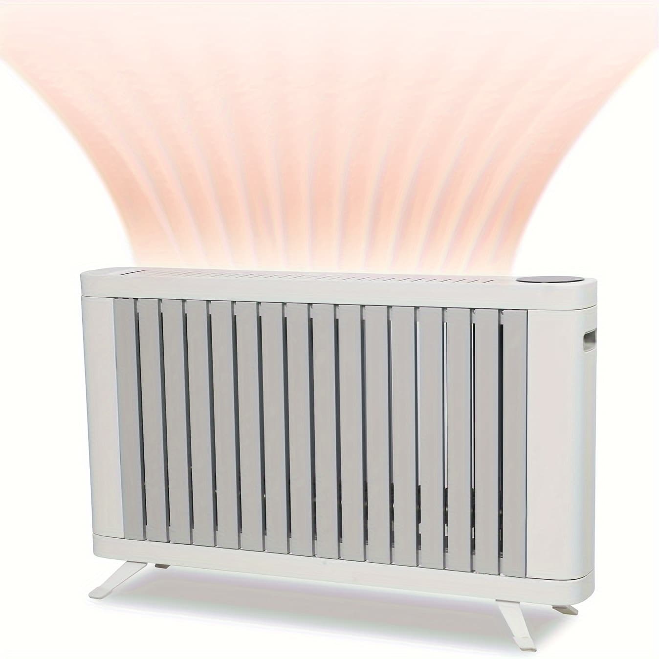 TEMU Luckyermore 1500w Smart Space Heater With Thermostat & Timer, Smart Radiator Heating System, -saving , , & Lcd Panel, Compact Portable Heater Suitable For Bedroom, Home Office, Small Rooms