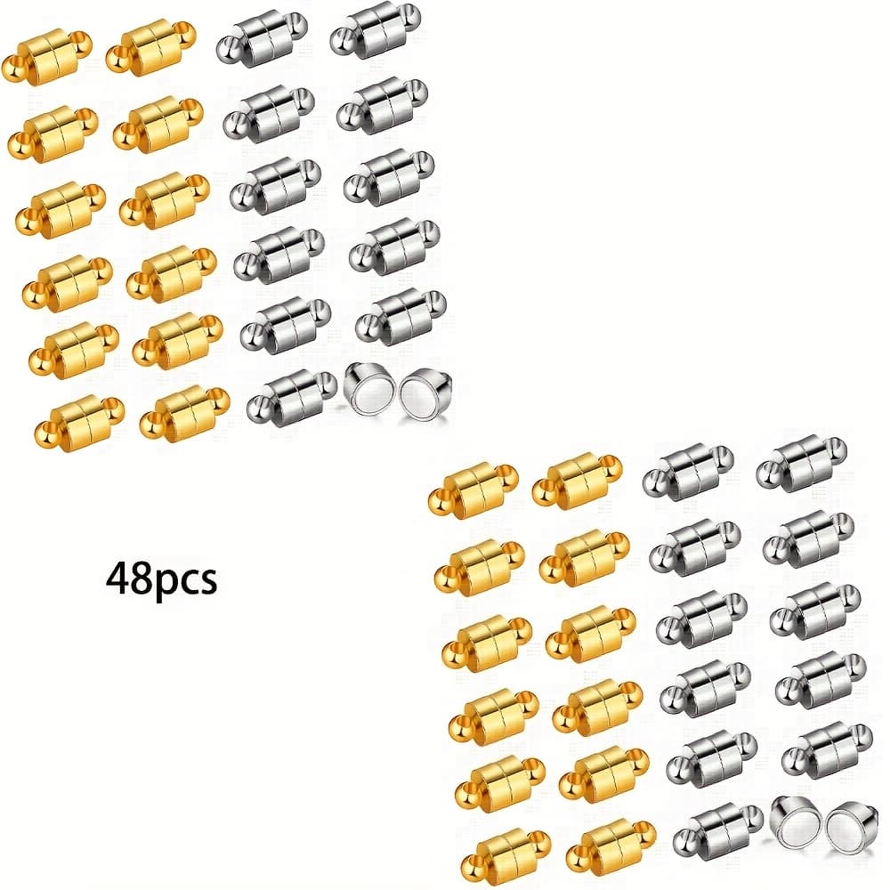 TEMU Necklace And Bracelet Magnetic With Locking Clasps For Jewelry Extension