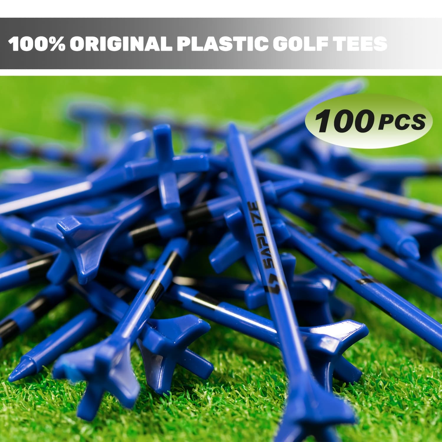 TEMU A Pack Of 100 Plastic Golf Tees ( In 3-1/4" And 2-3/4" Sizes) That Friction And , Featuring 4 Prongs