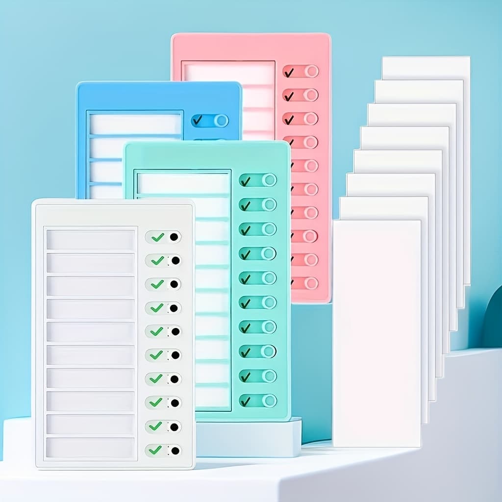TEMU Family Daily Schedule, Detachable Blank Planner And Blank Paper, Weekly Chore List, , And Planner Board For Developing Good Habits