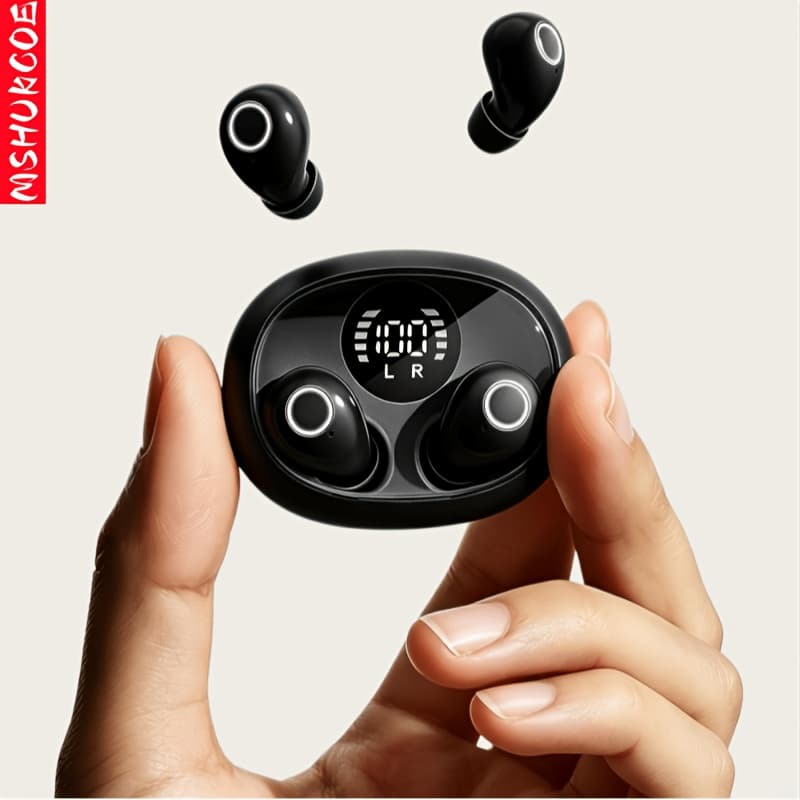 TEMU Ultra Wireless In Ear Wireless Earphones 5.4- True Wireless, Noise Cancelling, High Fidelity , All Day , Touch Control, Usb-c Charging, For Running And Sleeping, Compatible With All Phones