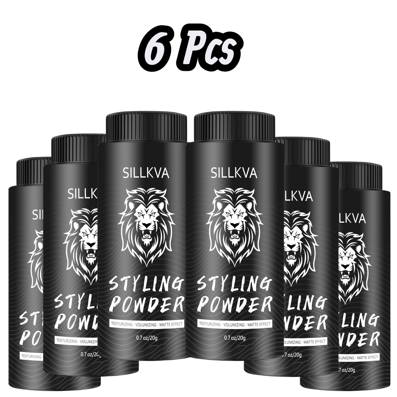 TEMU Multi-pack Sillkva Instant Volumizing Hair Powder | Lightweight Oil Control, Long-lasting Volume, Natural Flexible Hold, Matte End, Unisex 0.71 Oz