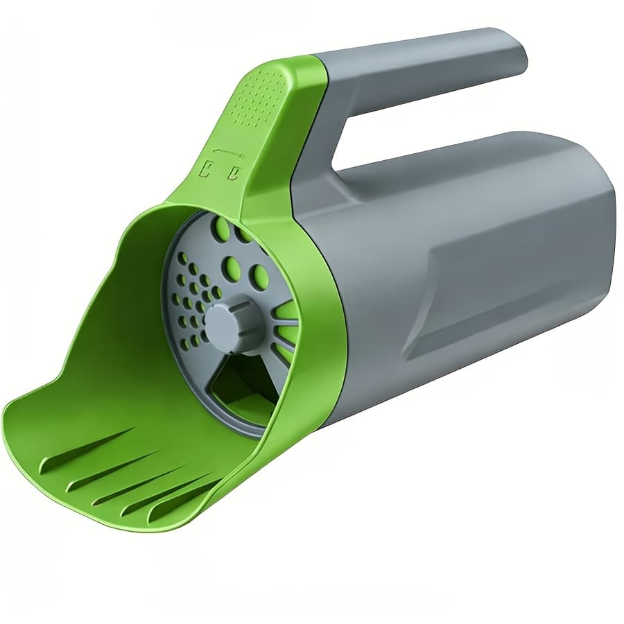 TEMU Manual Seeder Multi Use Grass Seed, Fertilizer, Salt, Ice Spreader, Adjustable Twist W Multiple Size , Lightweight 1.5l Capacity Hand Seeder