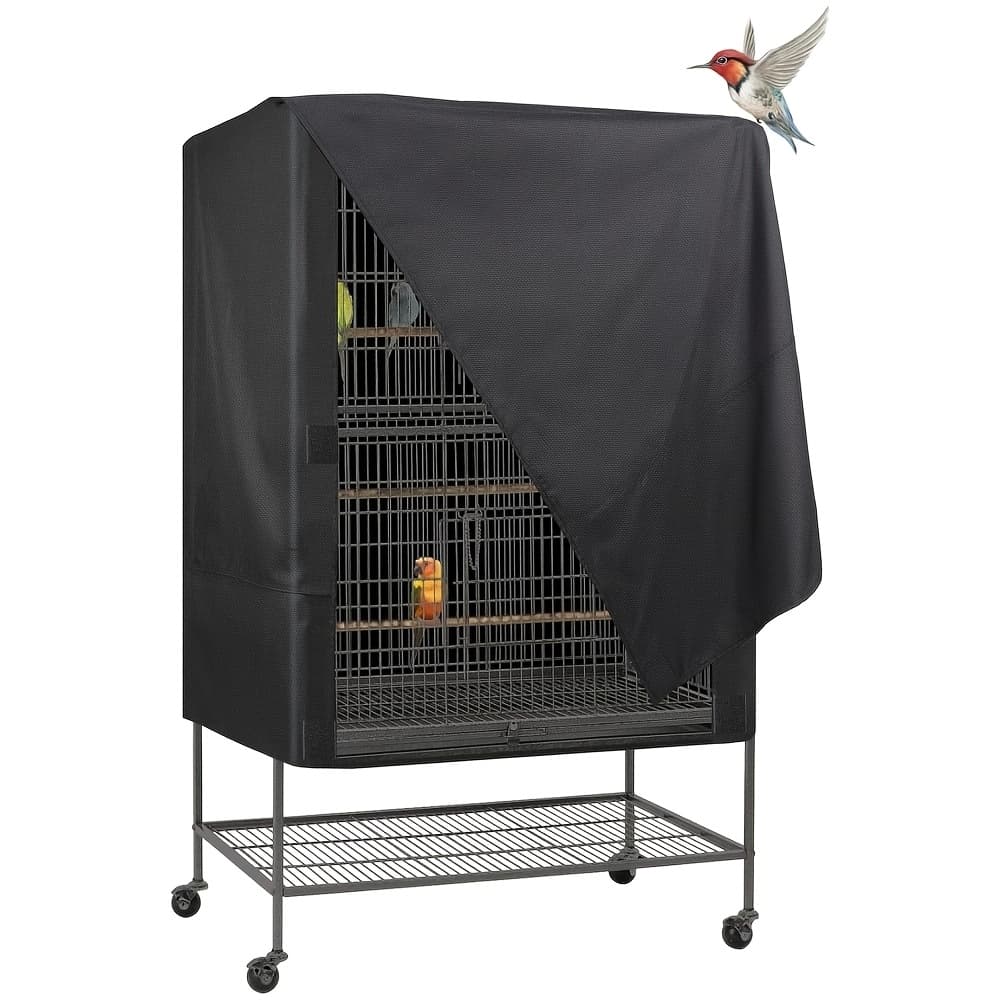 TEMU Universal Bird Cage Cover For Outdoor And Indoor Use, Windproof And Light-blocking Night Cover For Mythusine And Cockatiel Cages