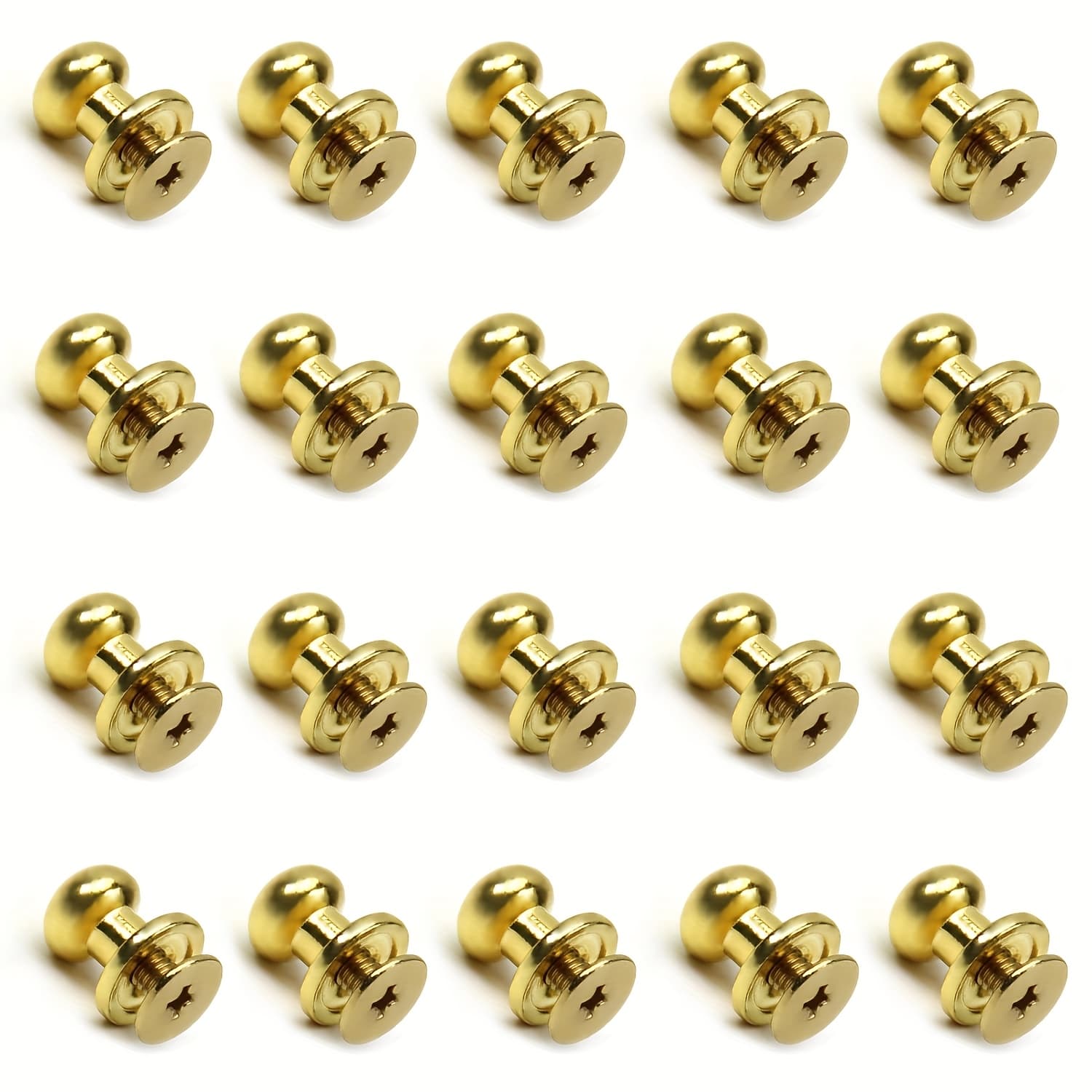 TEMU 20pcs Mini Round Knobs 0.28"x0.35" Small Drawer Pulls Handles For Jewelry Box Gift Case