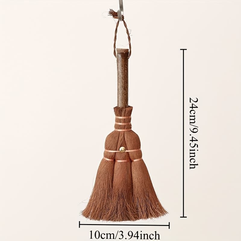 TEMU A Small Broom With Brown Bristles, A Brush For A Tea Set, A Pen Shaped Like A Pot, A Tool For Sweeping And Setting Up A Tea Tray, And A Brush For Grooming