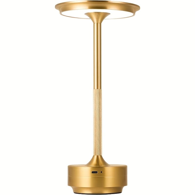 TEMU 3500mah Cordless Portable Led Desk Lamp, Rechargeable Battery-powered Light With Touch Sensor, Three-level Dimming, Suitable For Home Office, Bedroom, Hotel, , Restaurant, Outdoor Use