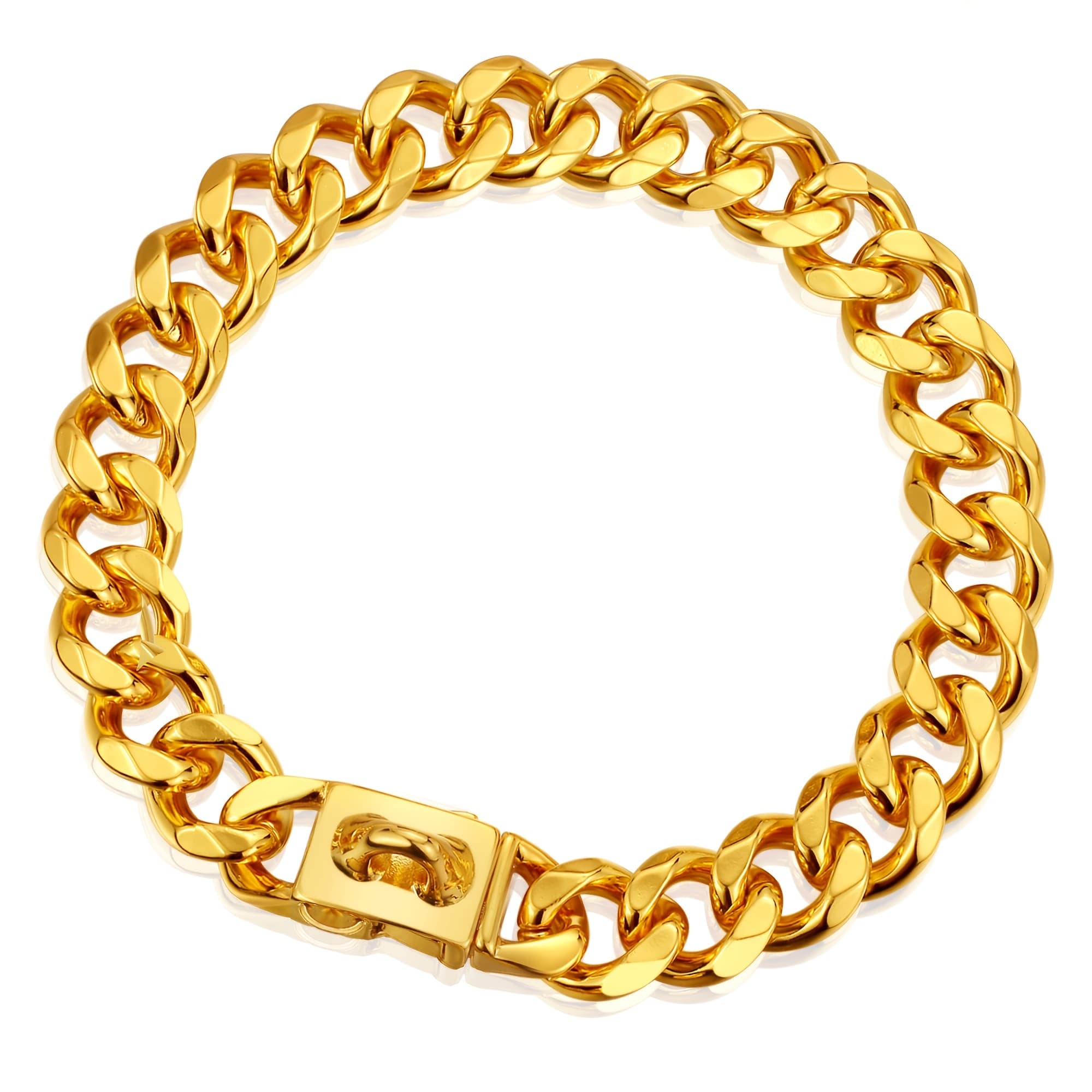 TEMU Chain Collar 19mm Cuban Collar With Snap Metal Dog Chain Collars For Puppy Small Medium Large Dogs 10"-26" Optional