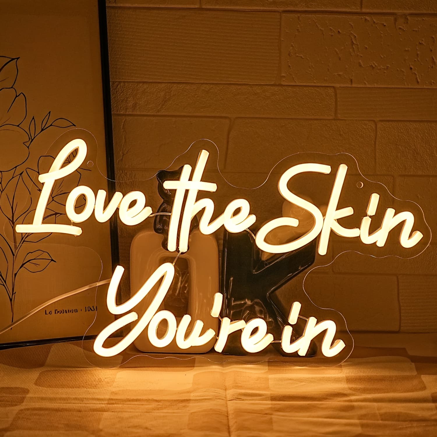 TEMU Your With A Neon Sign For Your Skincare Space - Dimmable Led Light For Skin And Beauty Salons, Perfect Wall Art Decor