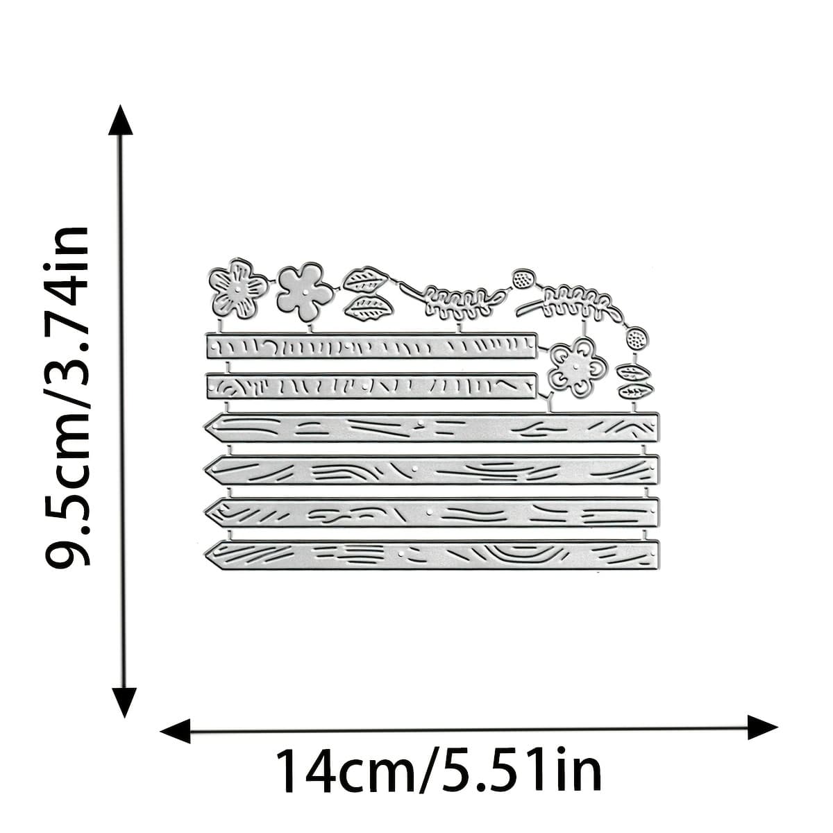 TEMU Creative Metal Cutting Dies For Fences, Featuring Floral Designs, Ideal For Scrapbooking, Cards, And Spring-themed Card Making, New Crafts