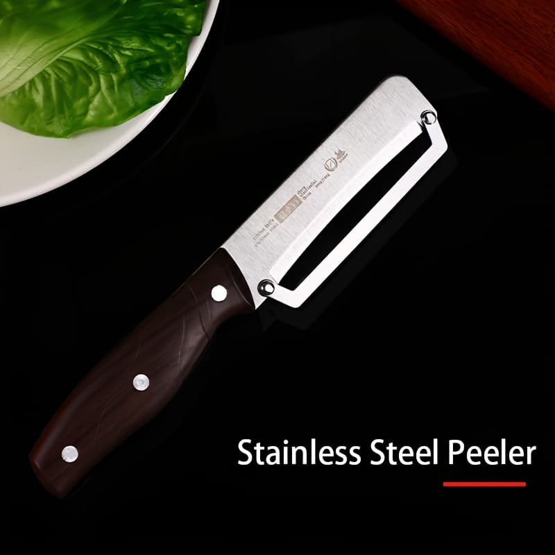 TEMU 1/2pcs Stainless Steel Multipurpose Peeler With Sharp Blade - Sugarcane Pineapple Peeler/cutter Perfect For Veggies Fruits Durable Integrated Design