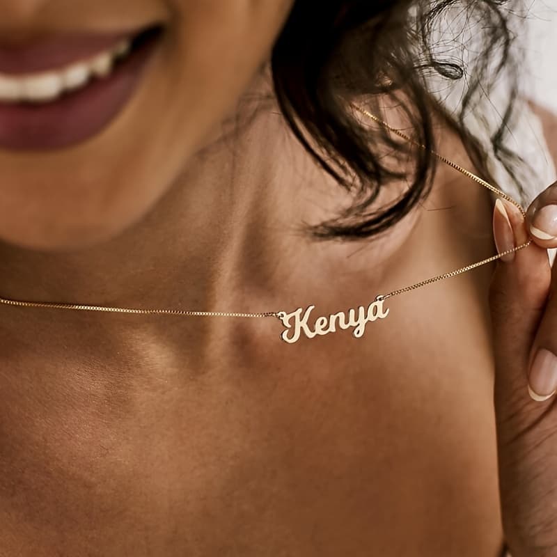 TEMU Customized Name Necklace, Exquisite Signature Name Necklace, Personalized Name Necklace, A Gift For Her, Gift