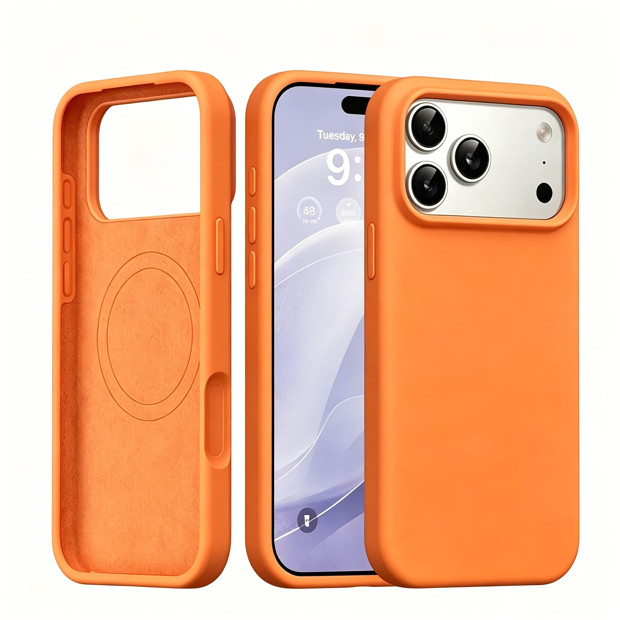 TEMU Phone Case - Luxury Magnetic Shockproof Case For 17 Pro Max 17 Pro 17 Air 17 16 16 Pro 15 14 13 Liquid Cases Bumper Soft Cover Phone Additions, Magnetic Phone Case, Phone Case With Magnet