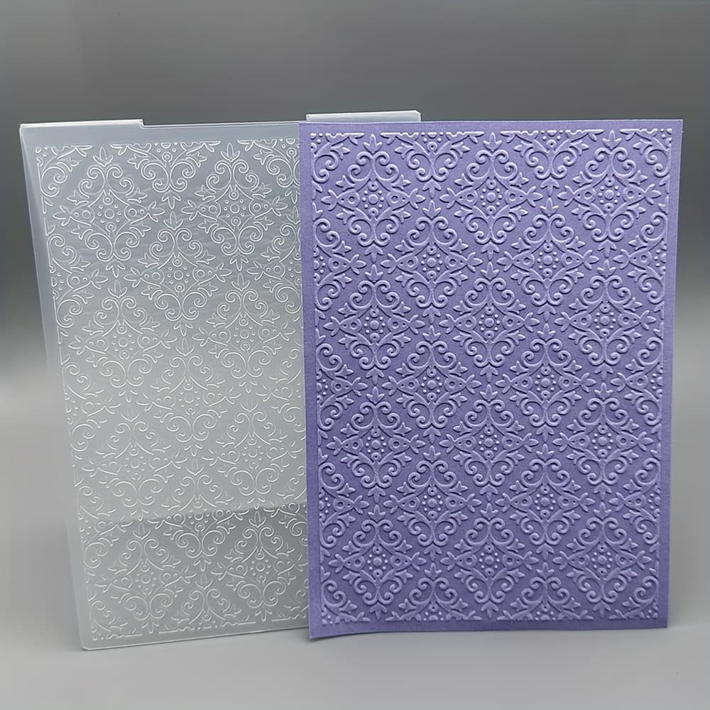 TEMU Classic Pattern 5x7 Embossing Folder - Occasions And Crafting Card, Scrapbooking Diy Albums, Gift Tags & More