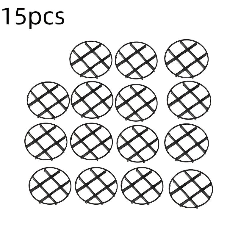 TEMU 15pcs Grid Flower Pot Tray Set - Prevents . Trays Are Designed To Prevent And Used As Pot Supports, Featuring A Breathable Circular Drainage System, Ideal For Indoor And Outdoor Potted Plants