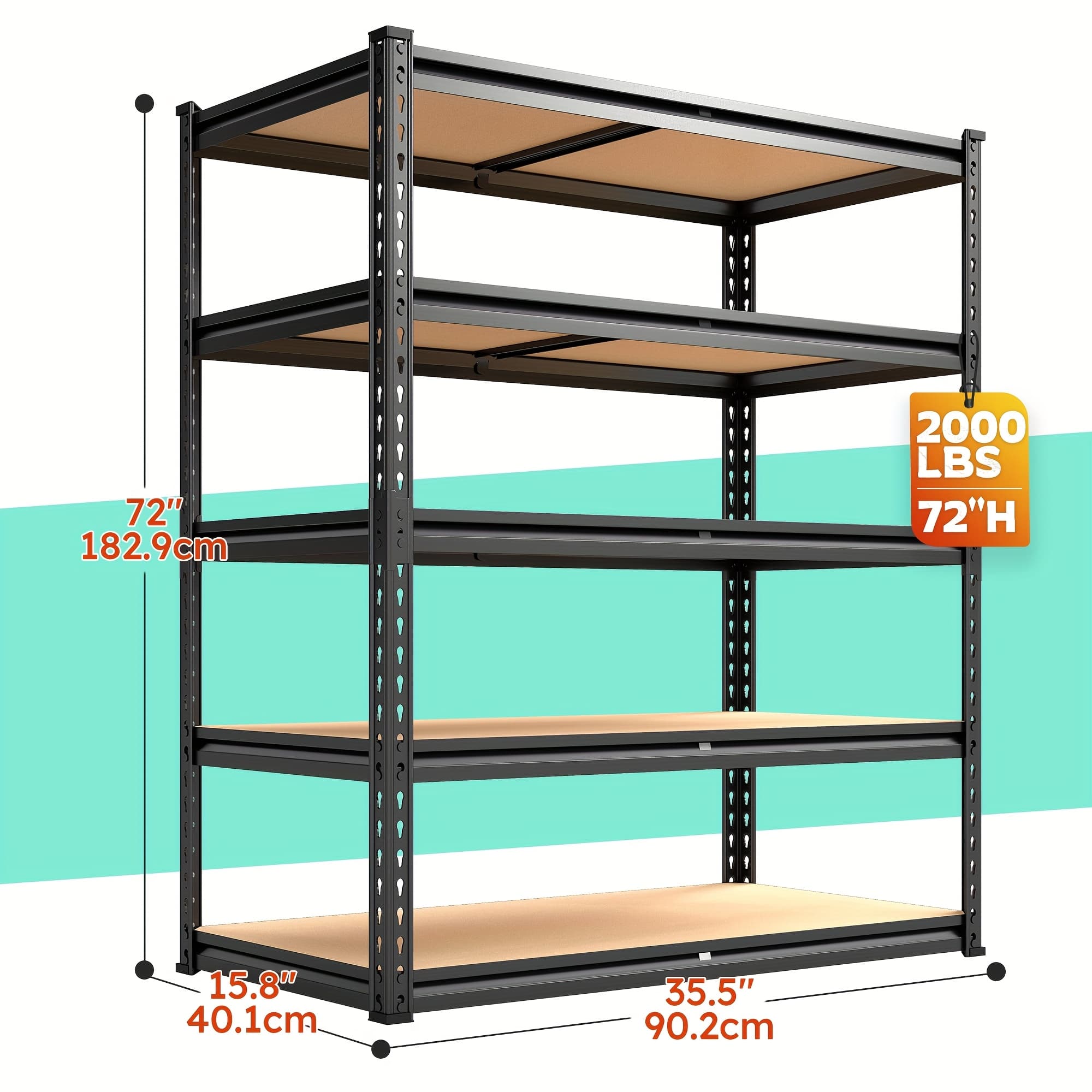 TEMU Double Mesh Shelf - Furniture Storage Shelf, Utility Shelves