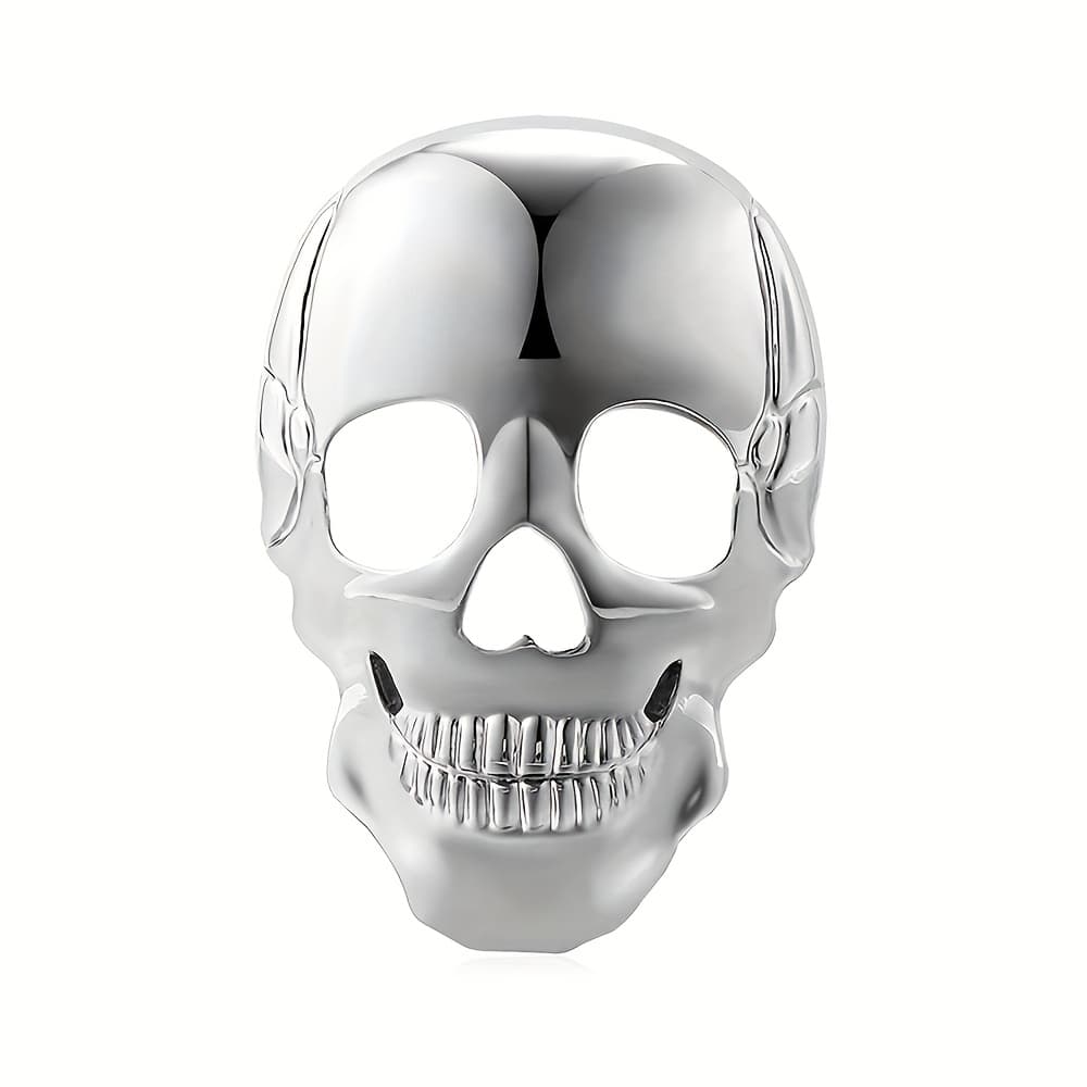 TEMU Brooch, Alloy Gold-plated Skull Brooch, Brooch For Purchase, Trendy Hot-style Brooch For Men And Women, Hip-hop Style Brooch