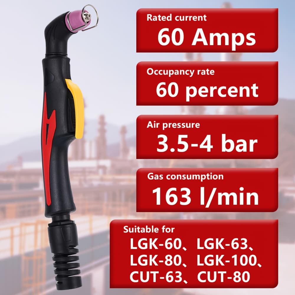 TEMU Sg-55/ag-60 Torch, Suitable For Cutting Medium And Thick Plates, Contact Cutting Torch Handle, Tools, Welding Accessories