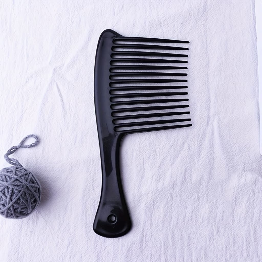 TEMU 1pc Professional Salon-grade Wide-tooth Detangling Comb - Anti-breakage Styling Tool For Home Use