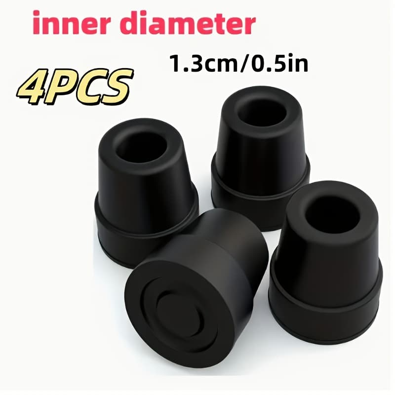 TEMU Replacement Four-legged Stand Set - 4pcs Kit With Non-slip Rubber Pads, Durable Accessories For Replacement (13mm/16mm Inner Diameter)