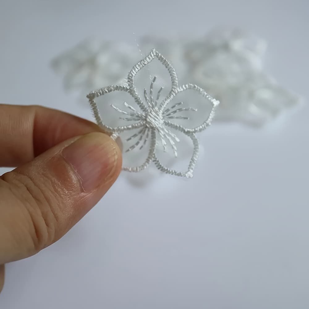 TEMU 10 Exquisite Lace Flower Patches, Handcrafted For Clothing And Dress Decoration