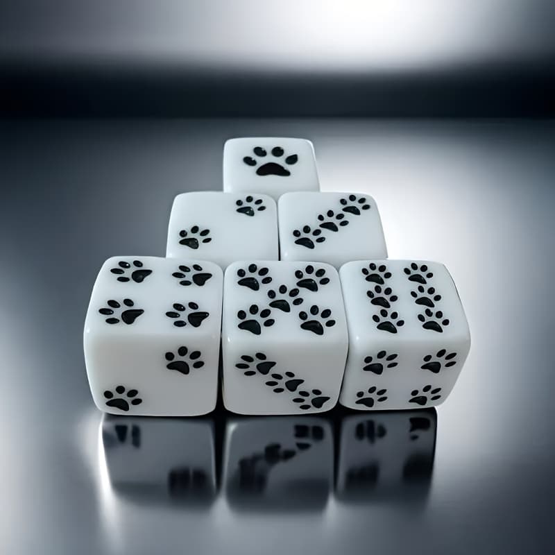 TEMU A Set Of 6 High-quality Resin Dice In A Pack Of 10 - Perfect For Board Games And Parties, Making It An Ideal Gift For Christmas, Thanksgiving, And New Year