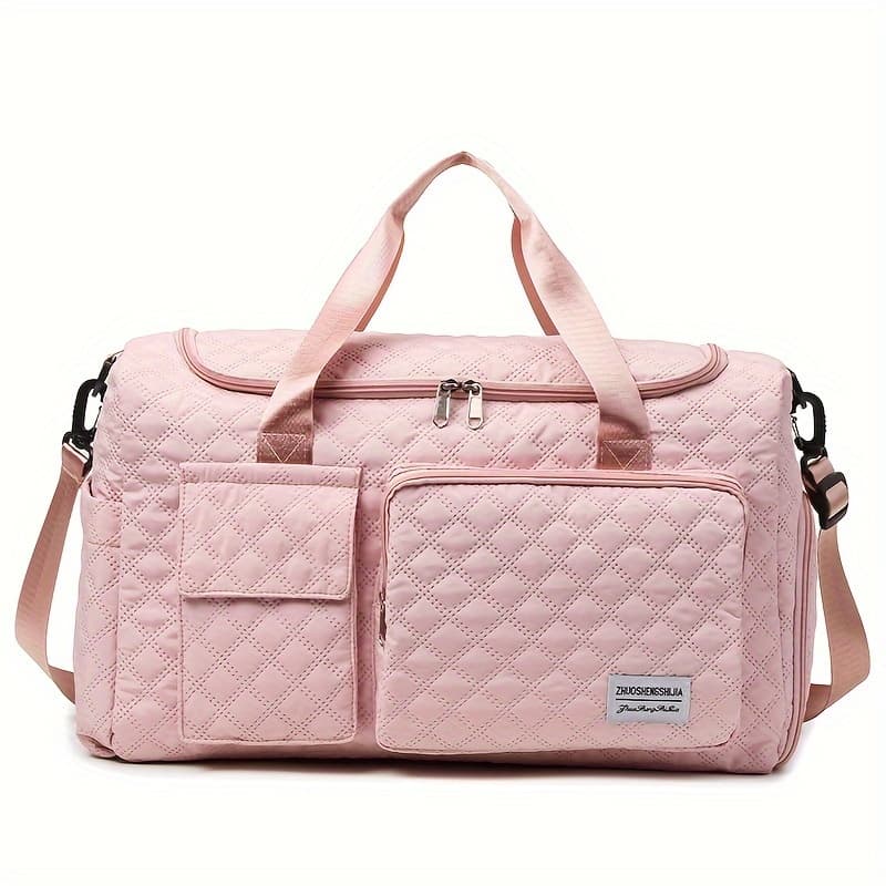 TEMU Weekender Bags For Women, Travel Duffle Bag With 17 Inch Laptop Compartment, Carry On Overnight Personal Item Bag Travel Tote Bag, 30l Hospital Bag For Travel Sports Gym